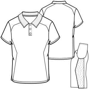 Fashion sewing patterns for MEN T-Shirts Polo 9425